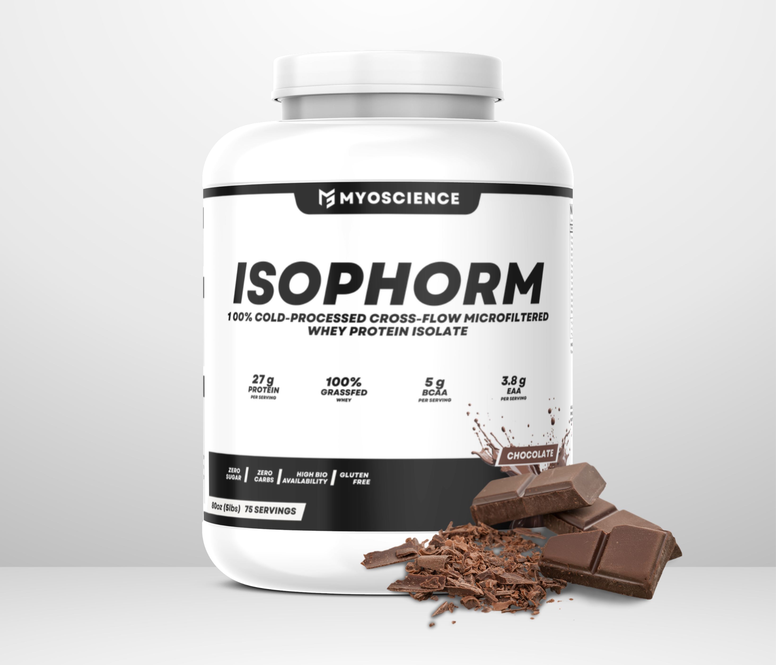 ISOPHORM 100% Whey Protein Isolate - 5lbs – MyoscienceUSA
