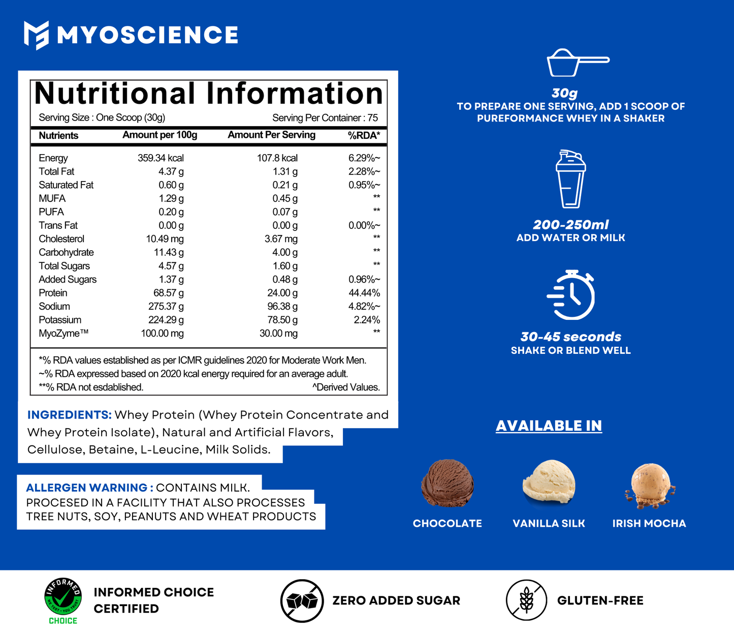 Pureformance 100% Whey Protein - 5lbs
